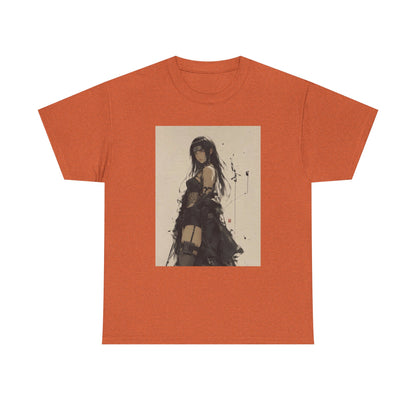 Anime Goth Girl Standing Confidently Tee