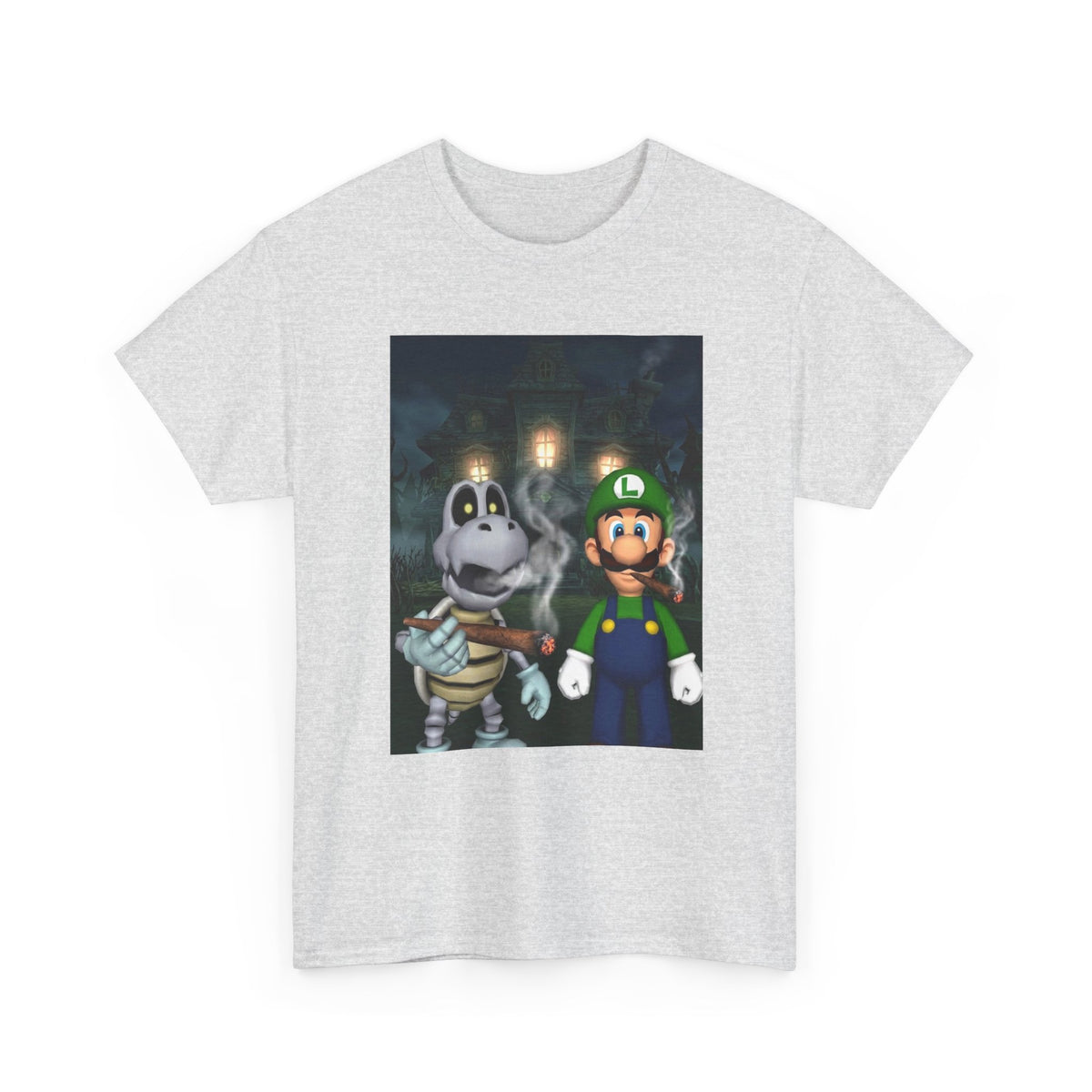 Luigi And Dry Bones Spooky Smoke Session Tee
