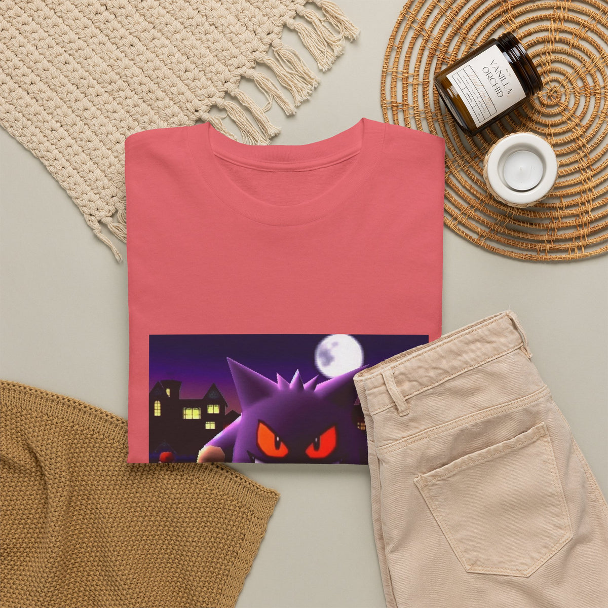 Gengar Lurking Under Moonlight Tee