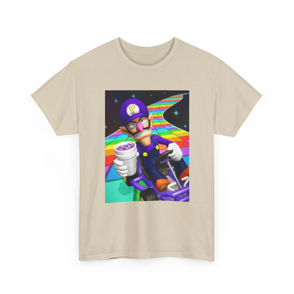 Waluigi Karting With Purple Drank Tee