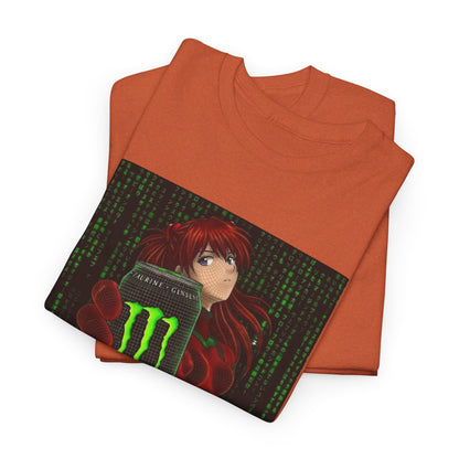 Asuka Wireframe Holding Monster Can