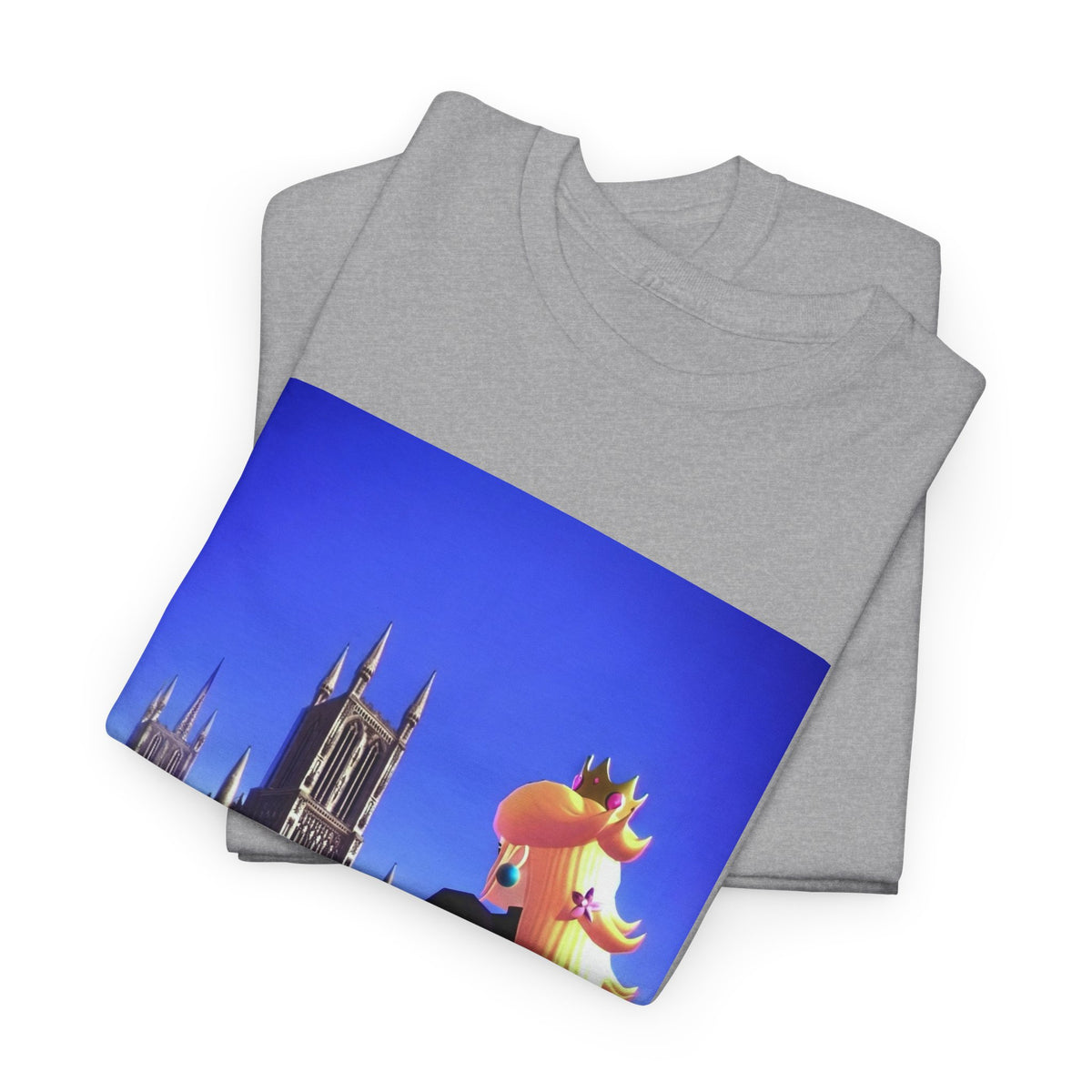 Gothic Princess Peach Gazing At Cathedral