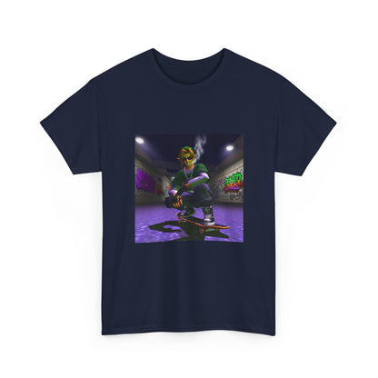 Stoner Link Skateboarding In Graffiti Alley Tee