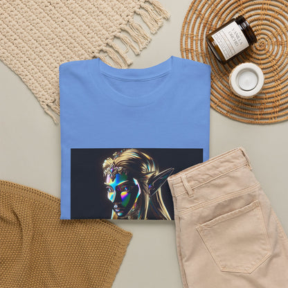 Iridescent Elven Warrior Princess Chrome Tee