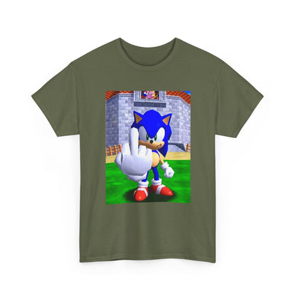 Sonic Flipping Off In The Castle Grounds
