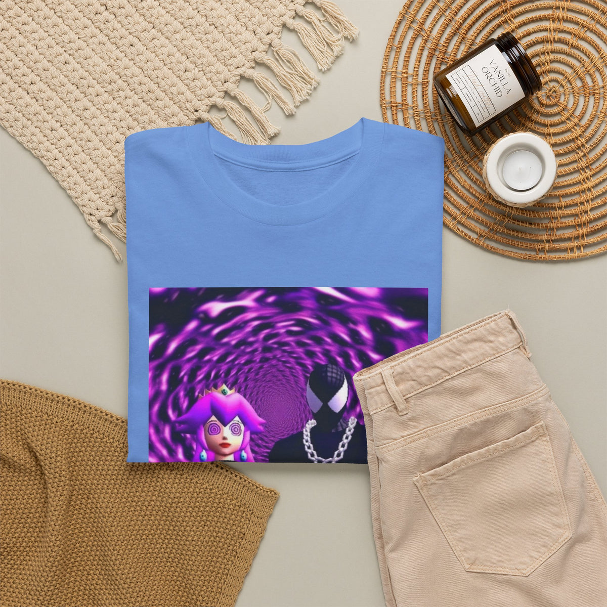Hypnotized Peach & Sipping Spidey Tee