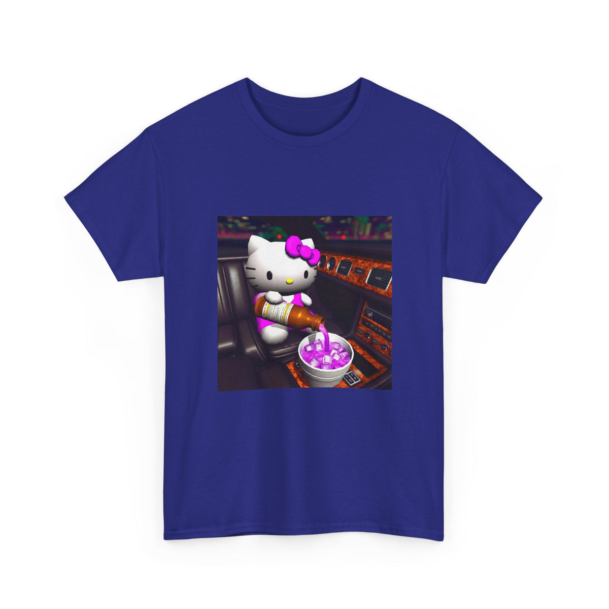 Hello Kitty Pouring Lean In Car Tee