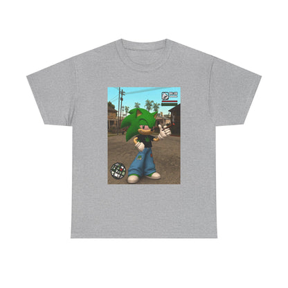 Stoned Green Hedgehog Blazing In Grove Street