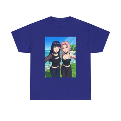 Goth Hinata and Sakura Beach Selfie