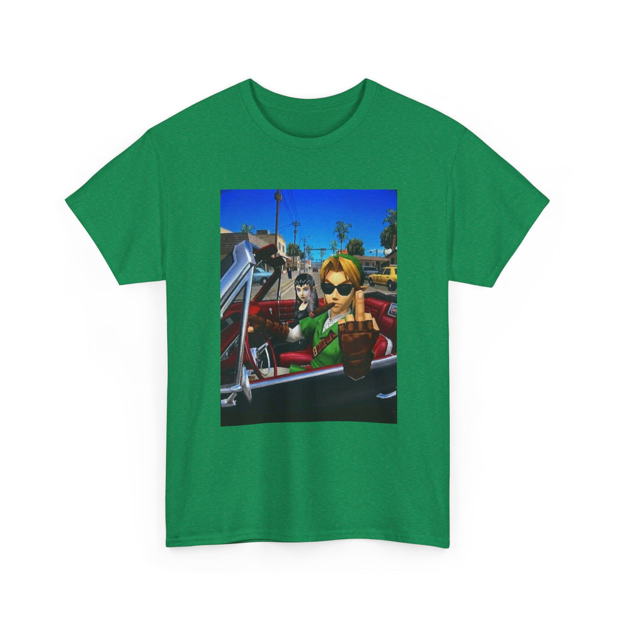 Link Flipping The Bird In Convertible Tee