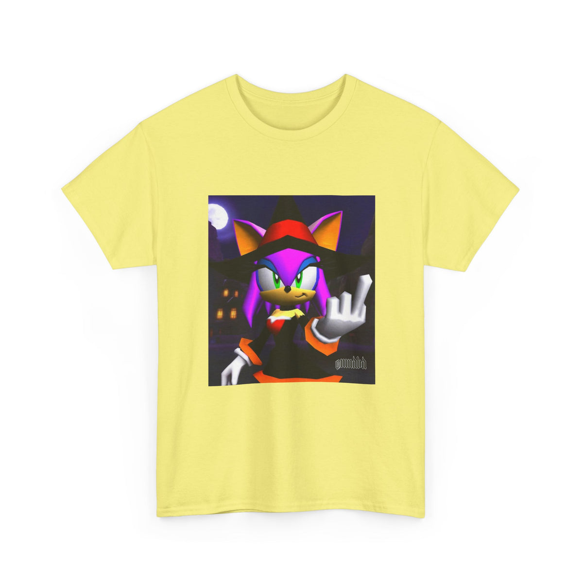 Witchy Sonic Character Giving Middle Finger
