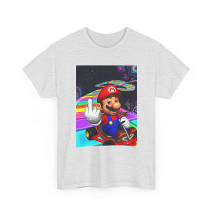 Stoned Plumber Flipping Off On Rainbow Road