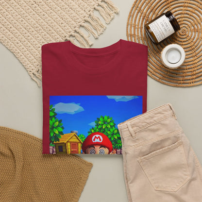 Mushroom-Tripping Mario Flips The Bird Tee