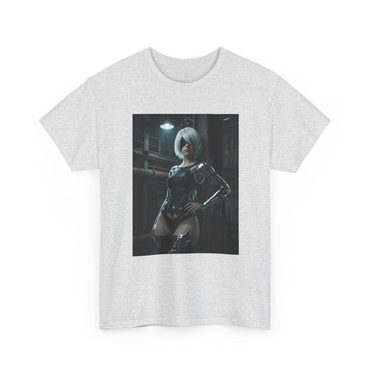 Android In Melted Chrome Cyberpunk Tee