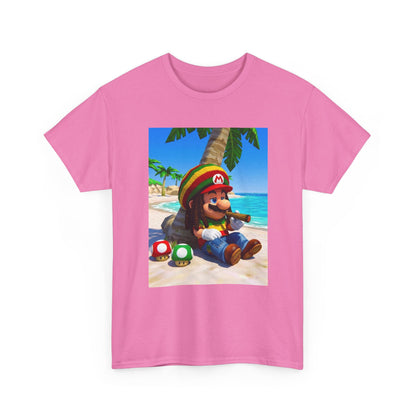Rasta Mario Chilling On Beach Tee