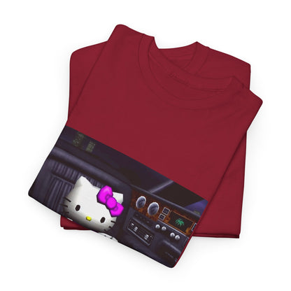 Kitty Pouring Purple Drank In Car Tee