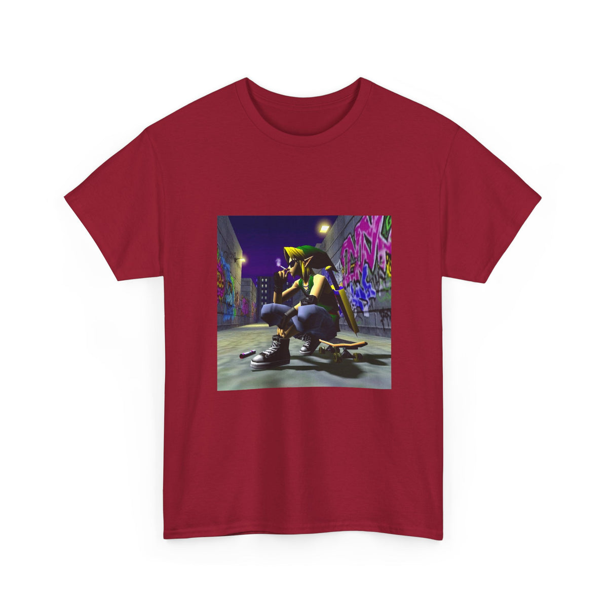 Edgy Link Smoking In Alley Tee