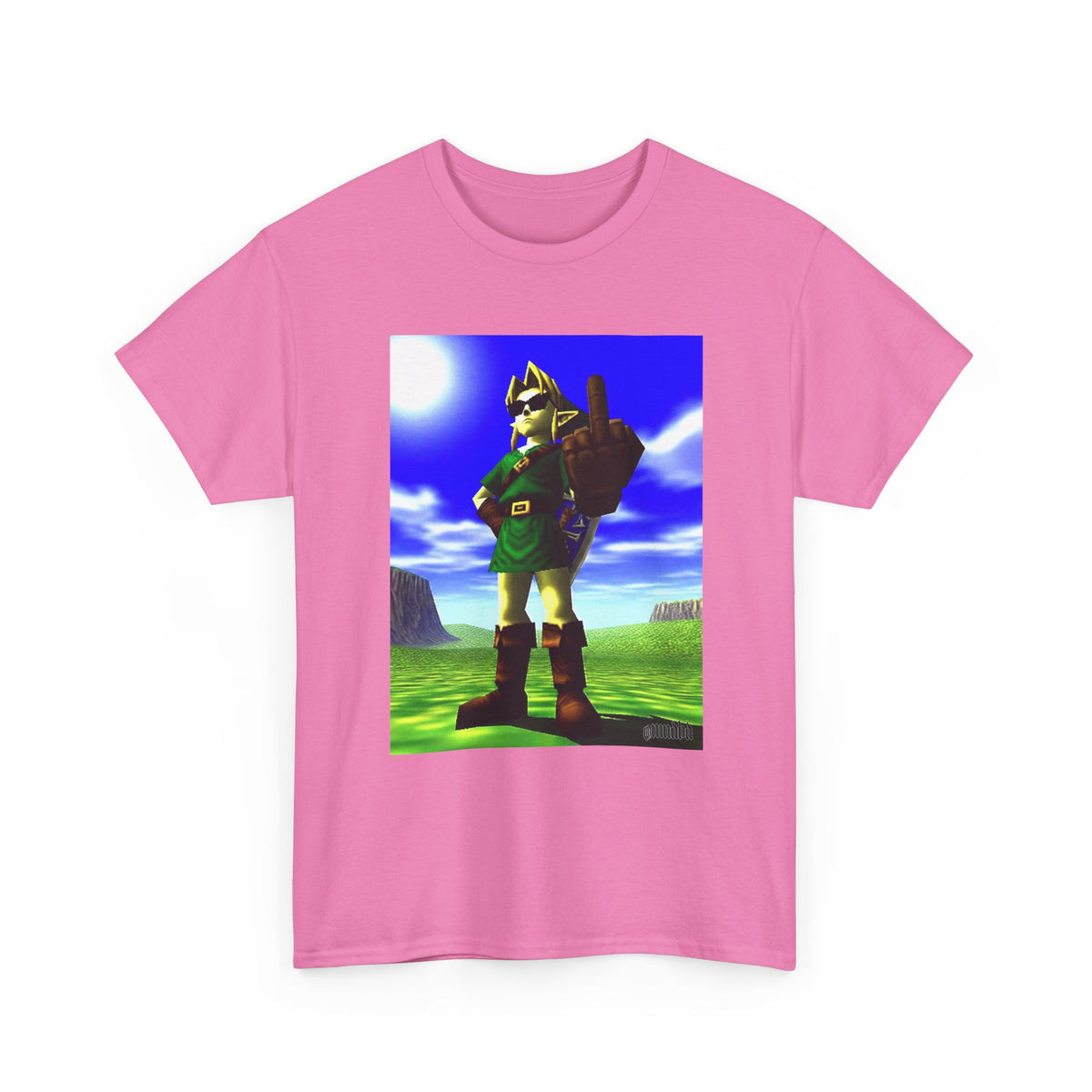 Cool Link Flipping The Bird Tee