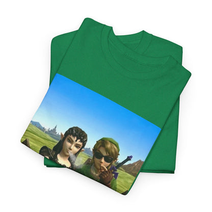 Link And Midna Smoking Blunts Tee
