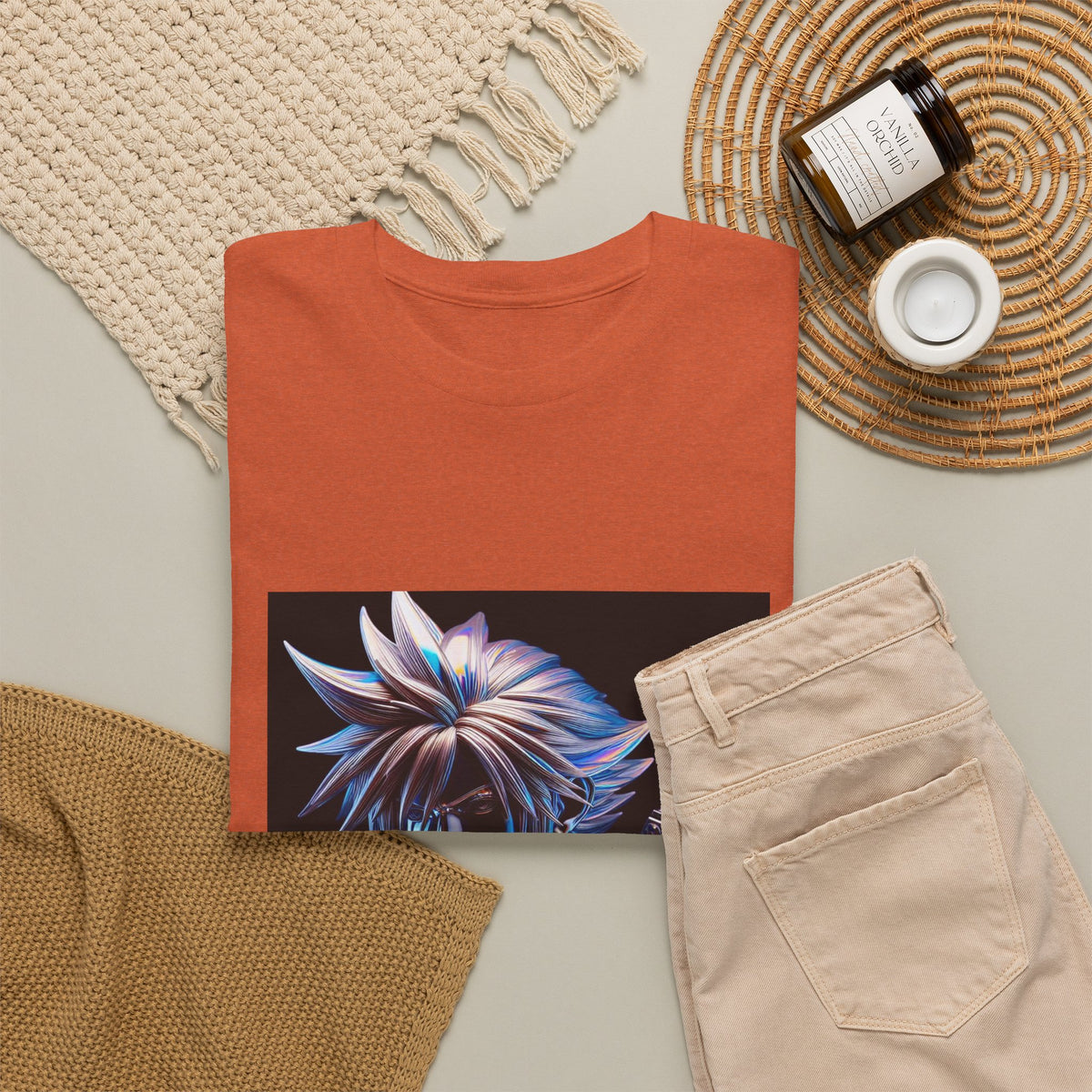 Chrome Warrior With Spiky Hair Tee