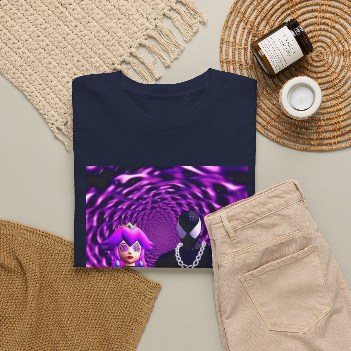 Hypnotized Peach & Sipping Spidey Tee