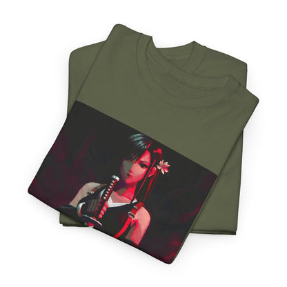 Pixel Tifa Lockhart With Katana Tee