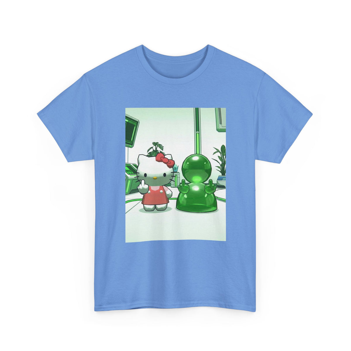 Hello Kitty And Blob Giving The Finger Tee