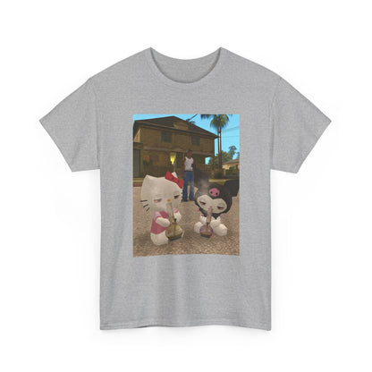 CJ And High Sanrio Characters In Grove Street Tee