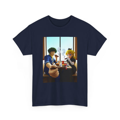 Spike Spiegel And Princess Peach Fast Food Smoke