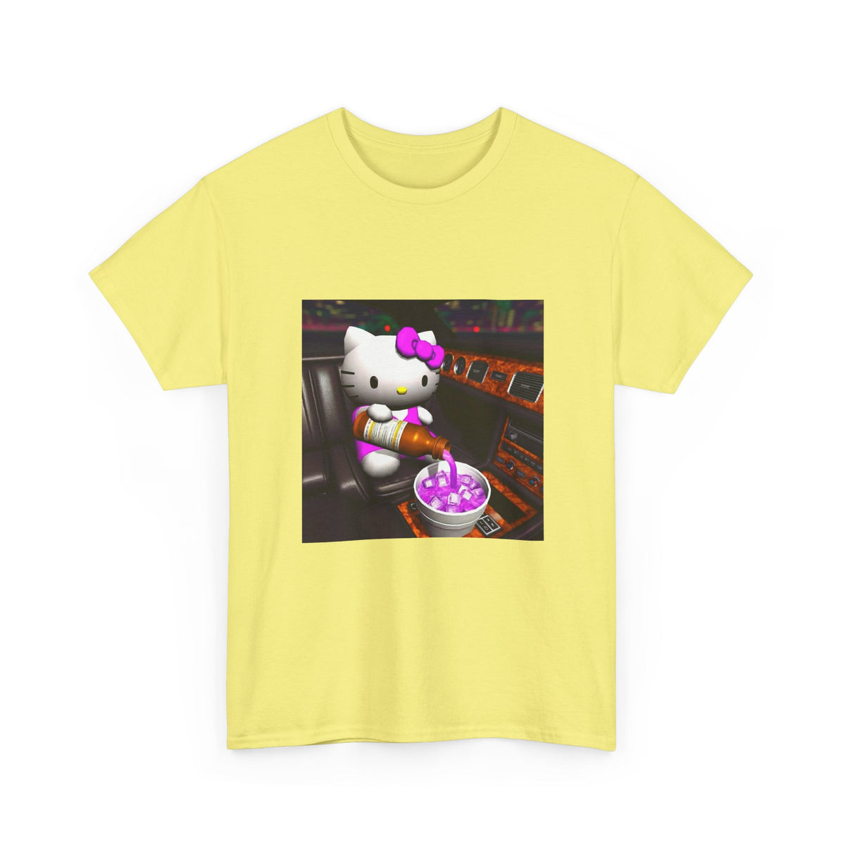 Hello Kitty Pouring Lean In Car Tee