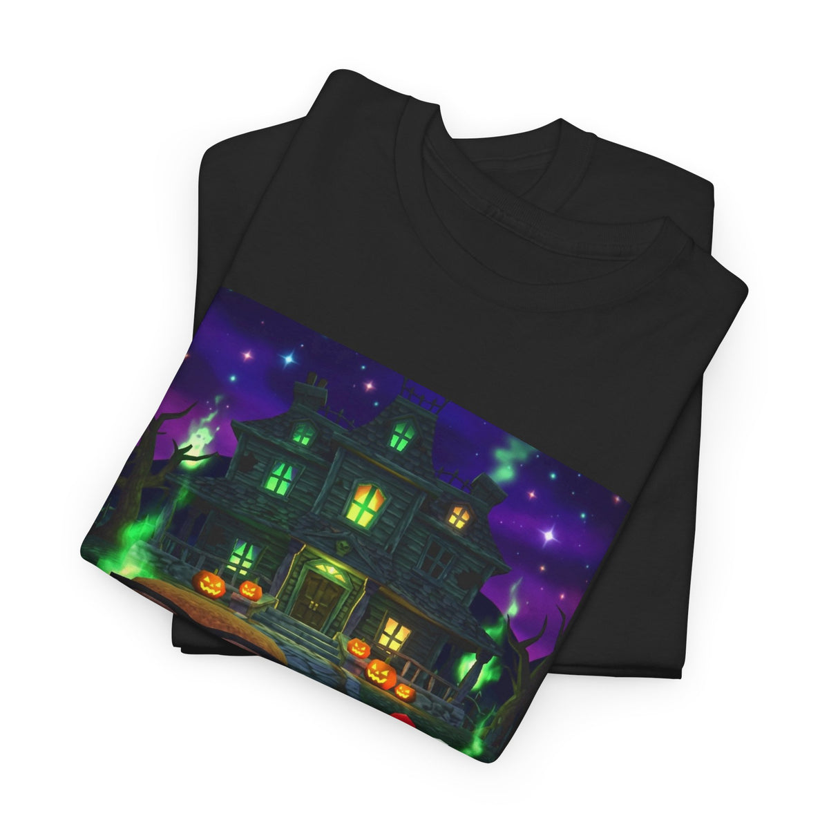 Neon Leaf Whisper Graphic Tee