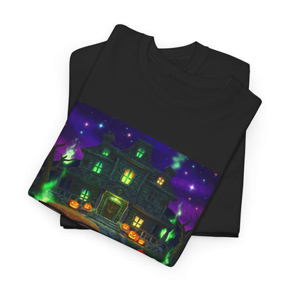 Neon Leaf Whisper Graphic Tee