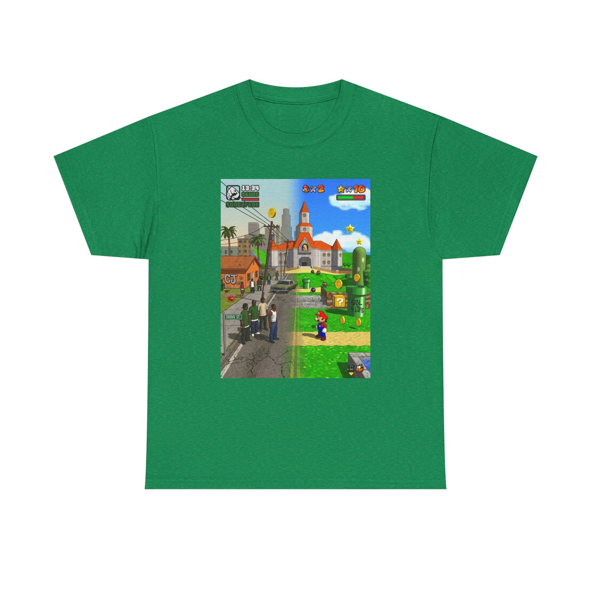 GTA San Andreas Meets Mario Mashup Tee