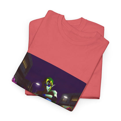 Skater Link Smoking In Neon Alley Tee