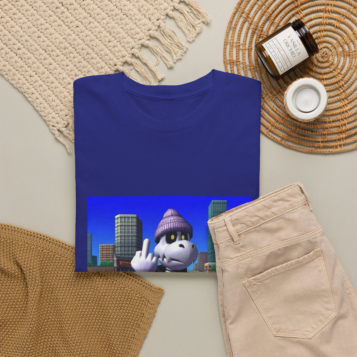Dry Bones Flipping Bird Streetwear Tee