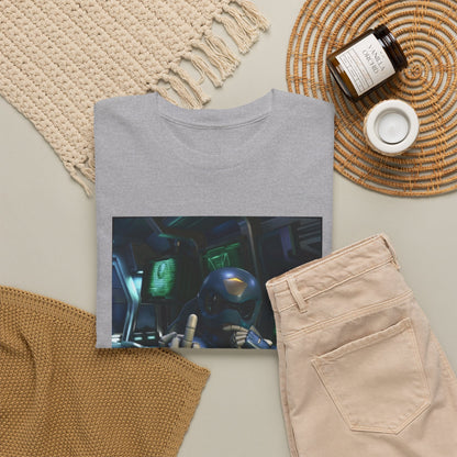Sci-Fi Pilot Flipping The Bird Tee