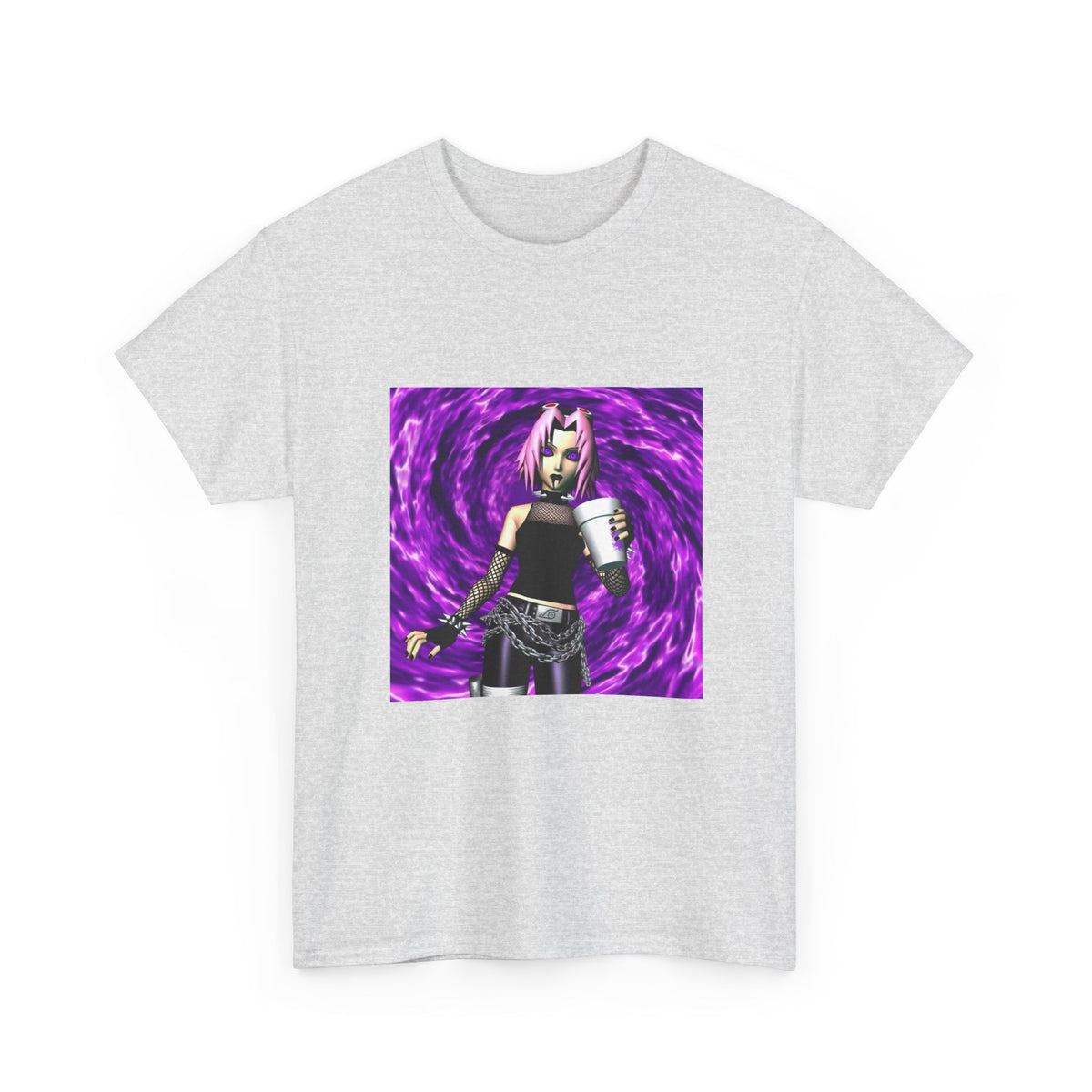 Goth Sakura With Purple Drank Tee