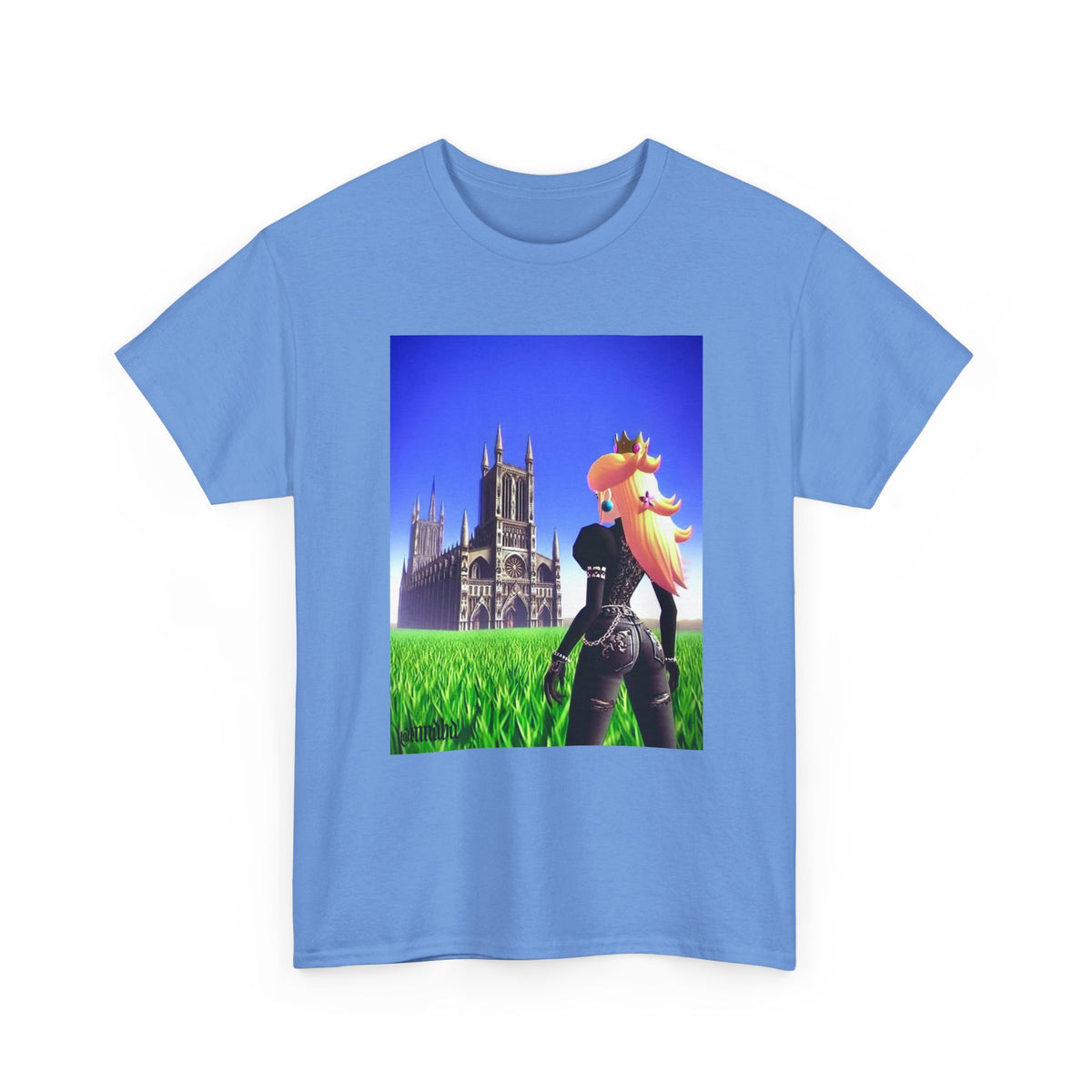 Gothic Princess Peach Gazing At Cathedral