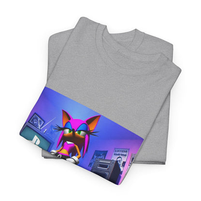 Pink Sonic-Style Character In Y2K Drip