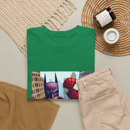 Batman Smoking, Spidey With Stacks Tee