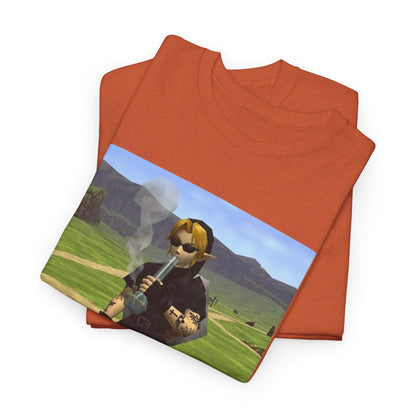Edgy Dark Link Bong Hit Tee