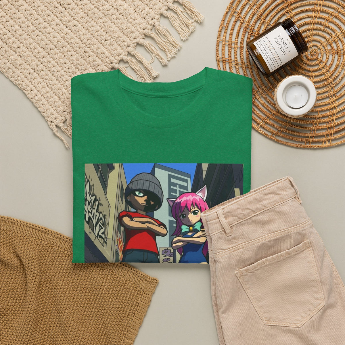 Urban Duo Standoff In Graffiti Alley Tee