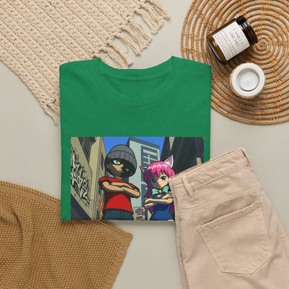 Urban Duo Standoff In Graffiti Alley Tee