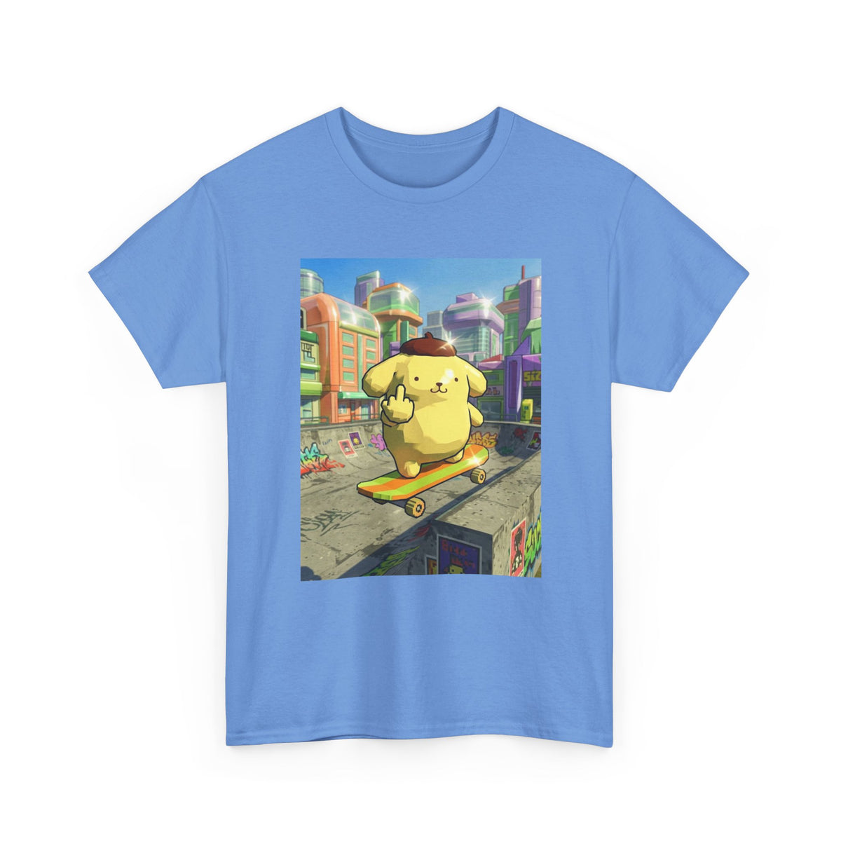Pompompurin Flipping Bird Skate Park Tee
