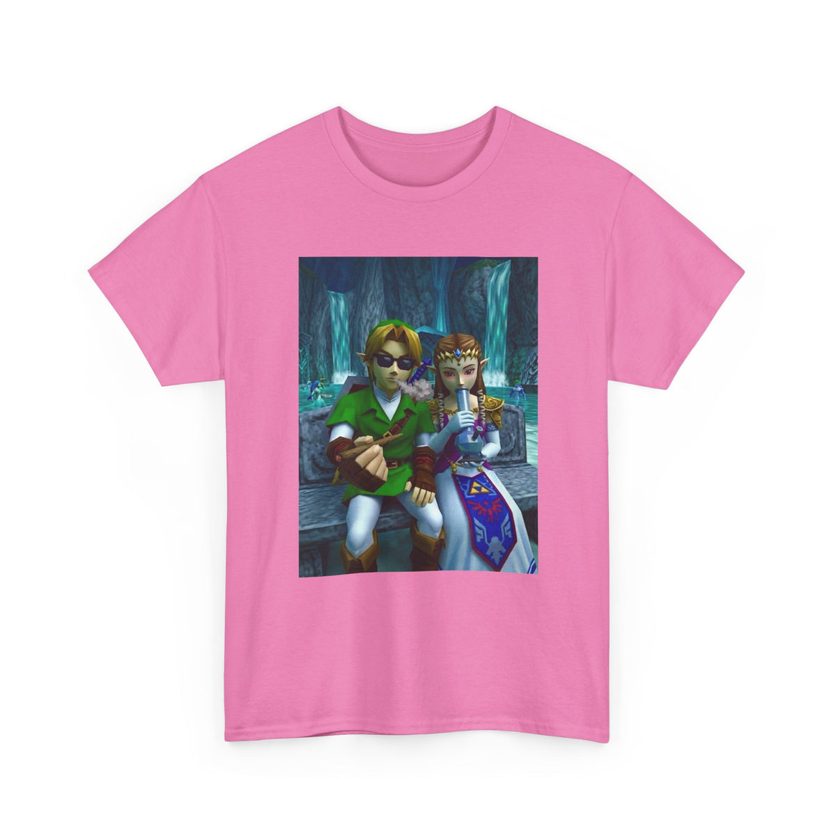 Link And Zelda Sharing A Smoke Tee