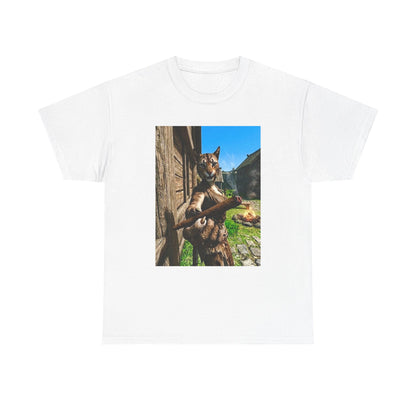 Feline Warrior Igniting Blunt Campfire Tee