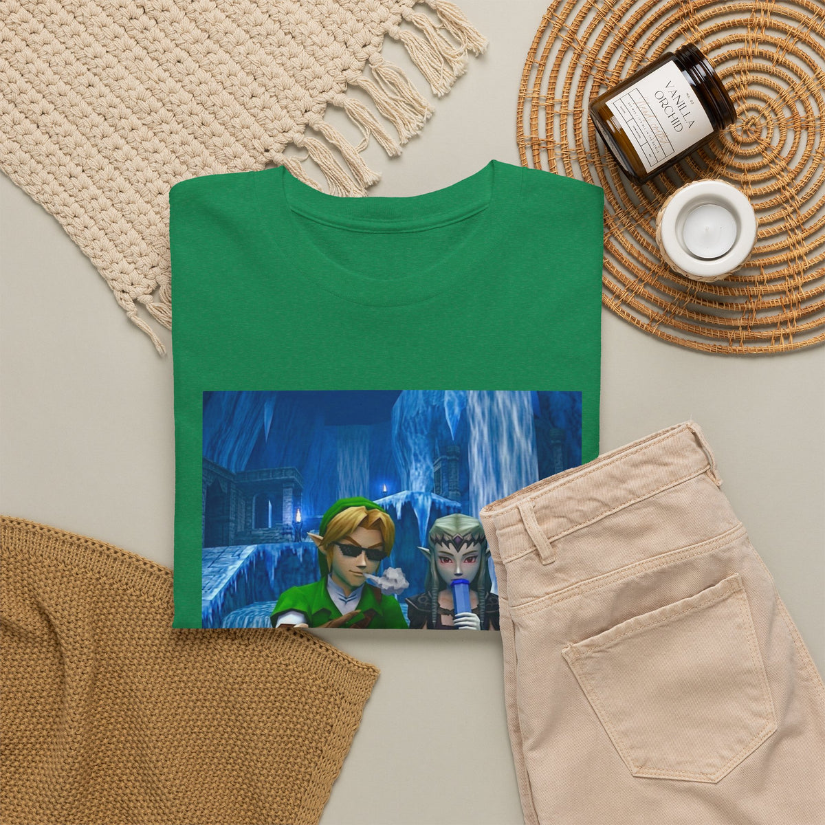 Stoner Link and Zelda Chillin' in Zora's Domain