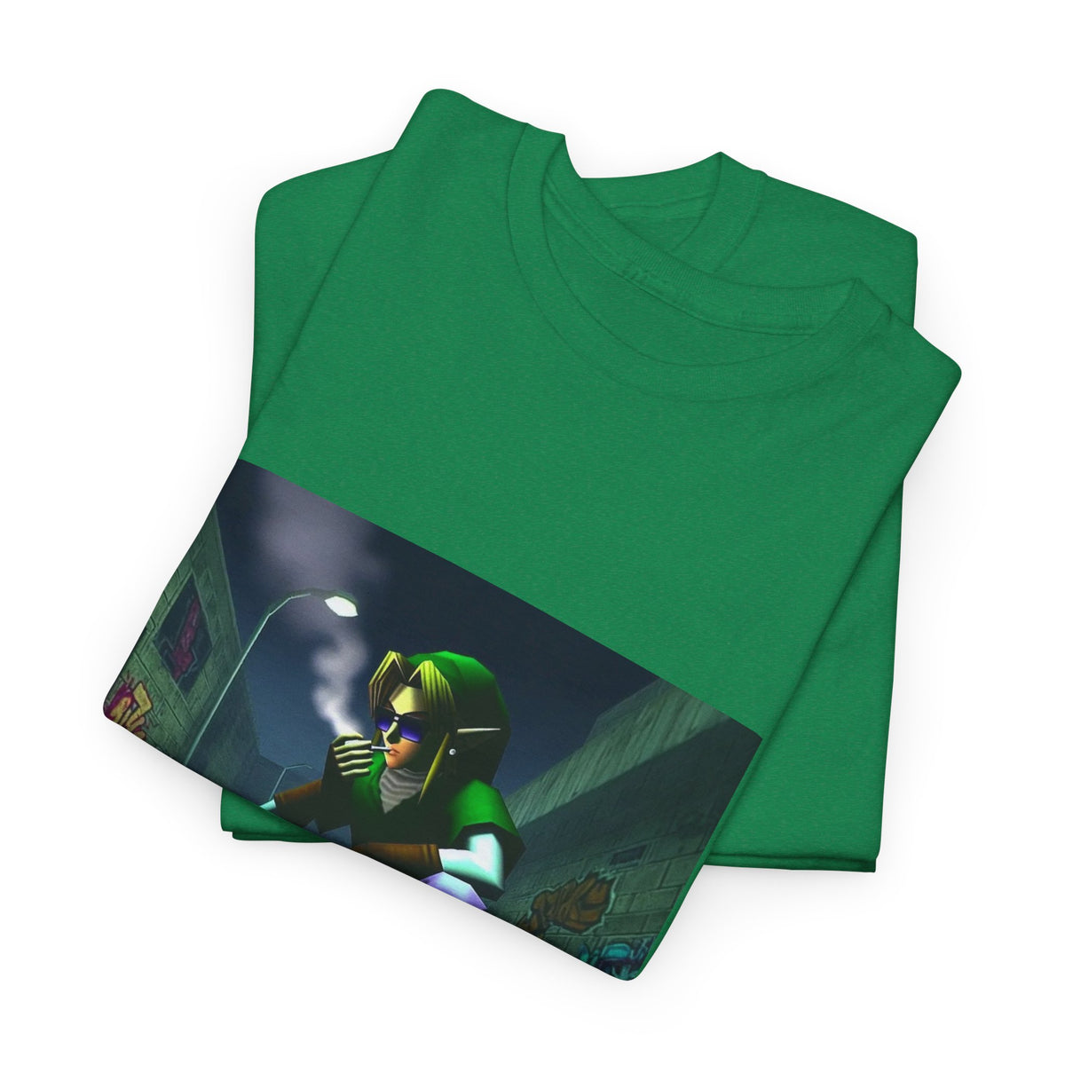 Skater Link Smoking In Dark Alley Tee