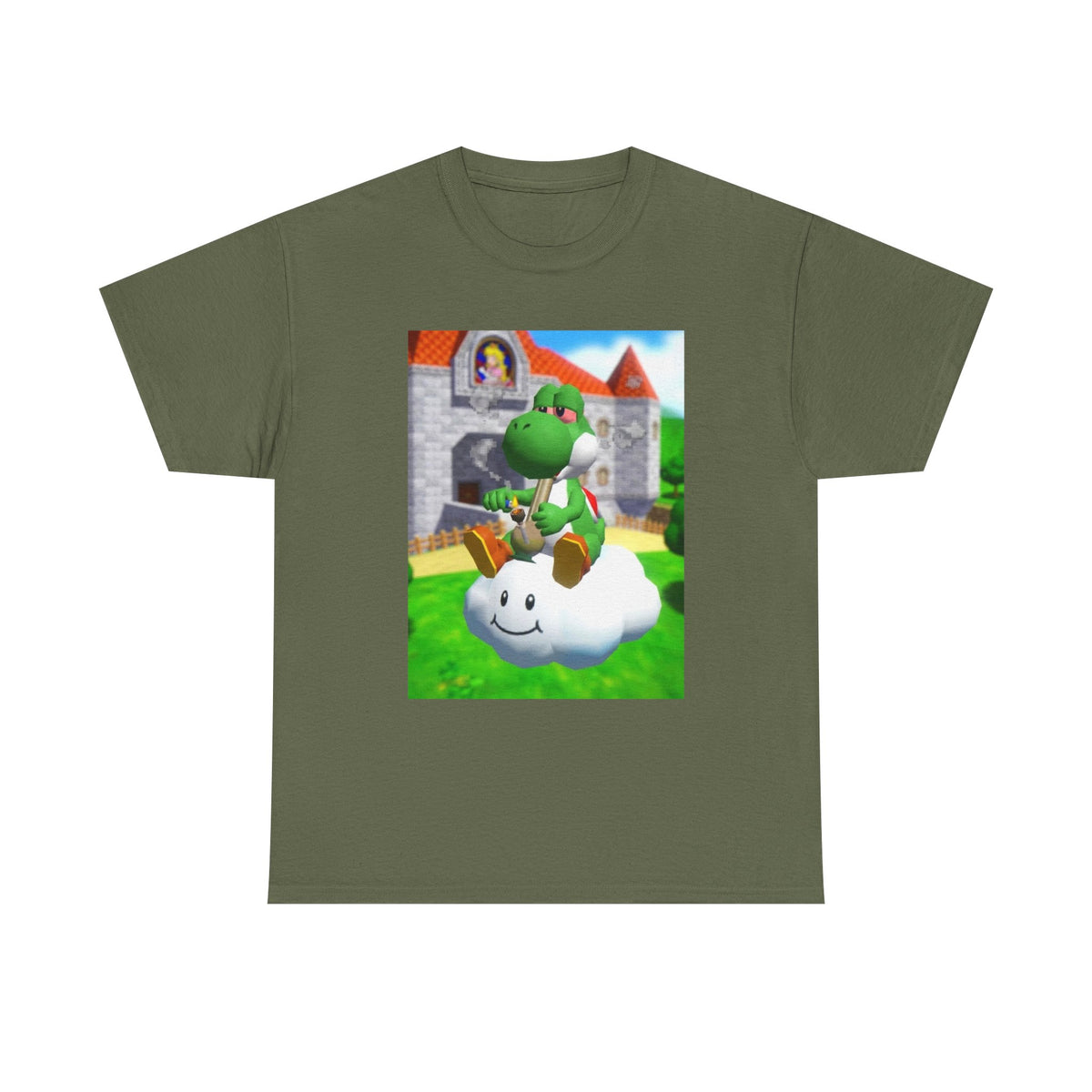 Yoshi Puffing On A Cloud Tee (Design 7)
