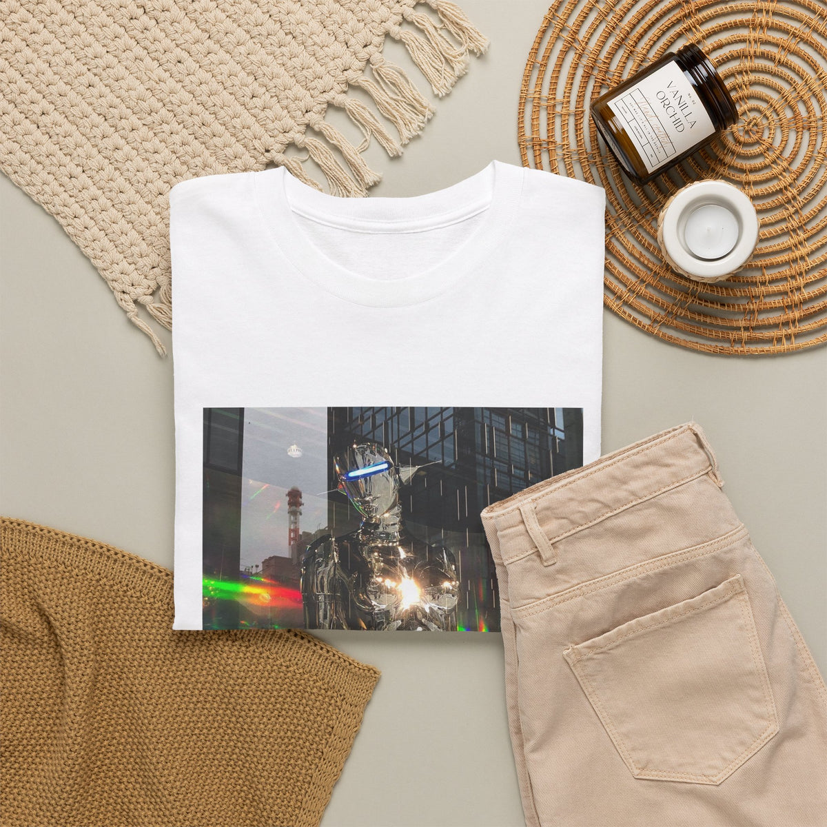 Neon Ember Flow Graphic Tee